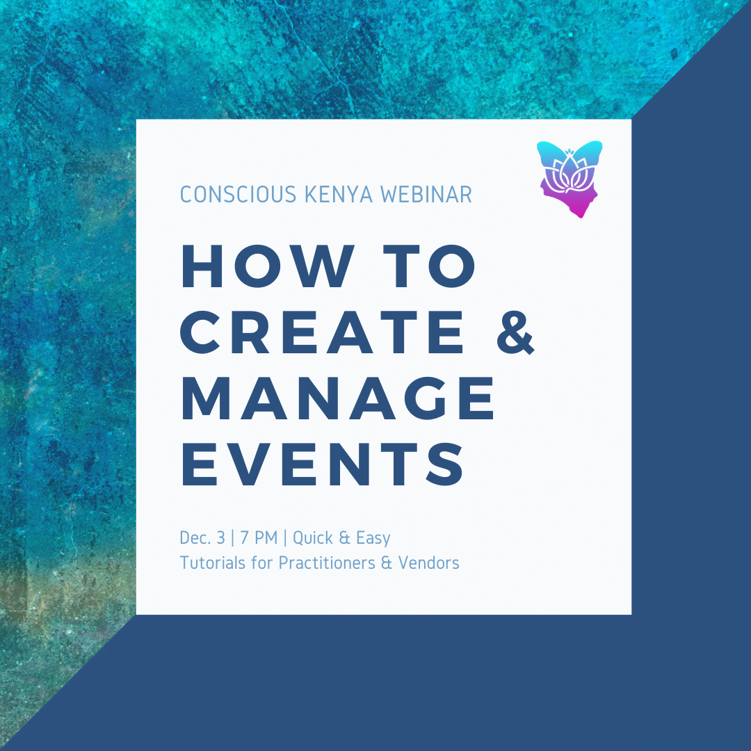 create and manage events